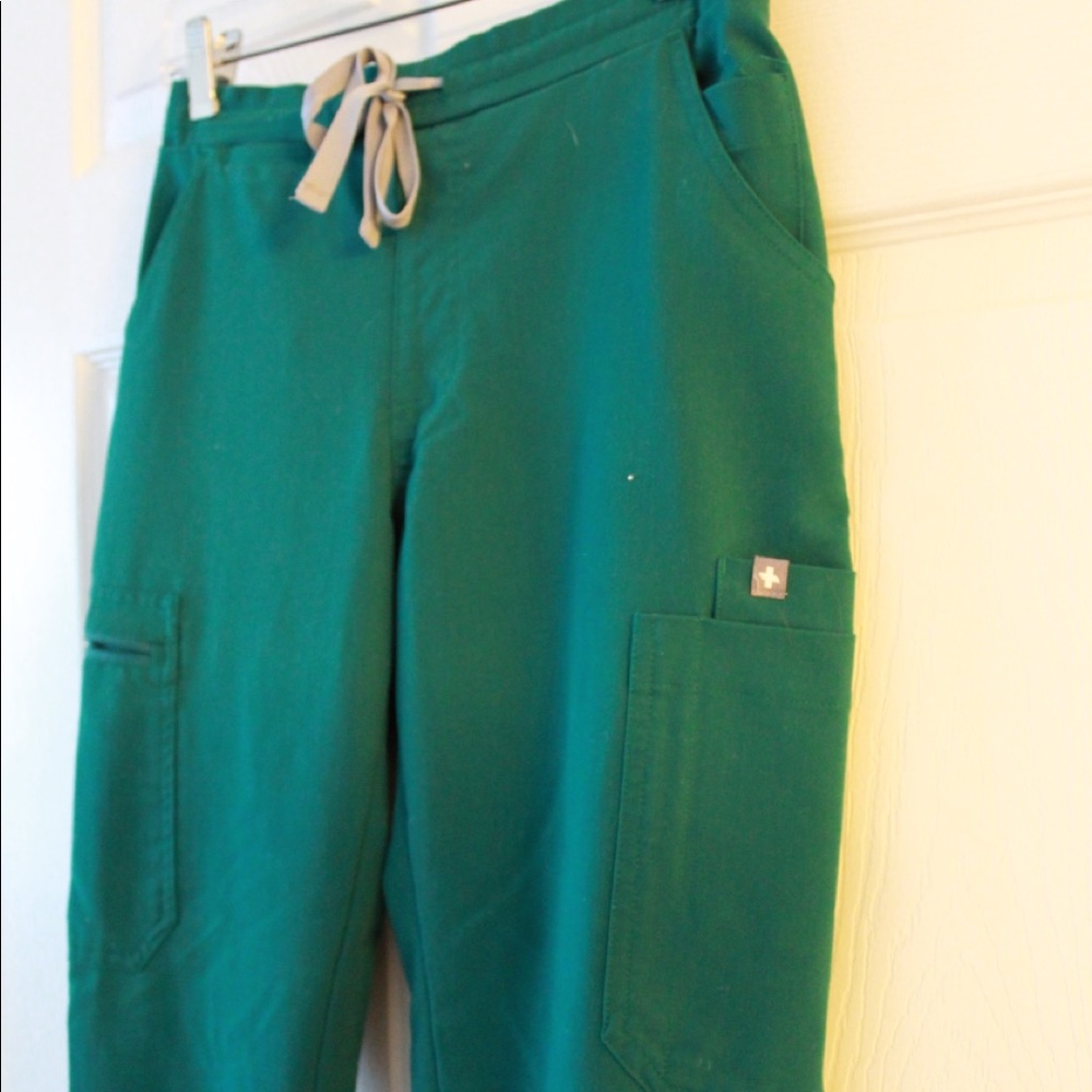Figs Hunter Green Scrub Pants